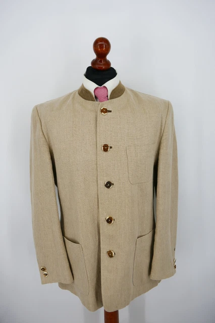 Julius lungo costume tradizionale Janker taglia 50 100% lino Oktoberfest ottime condizioni Julius lungo costume tradizionale Janker taglia 50 100% lino Oktoberfest ottime condizioni
