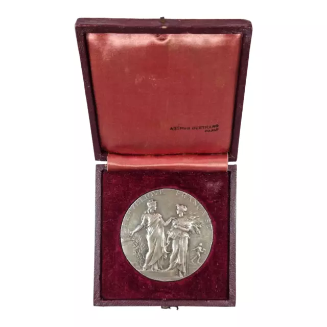 Frankreich Medaille 1926 Wettbewerb Premium Honour Gironde Alpheus Dubois Silber