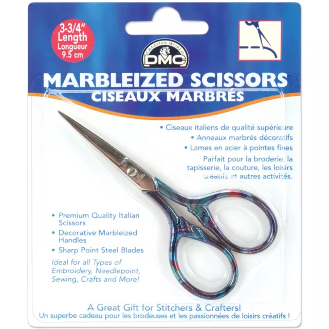 DMC Marbleized Embroidery Scissors 3.75"-Purple Essence 6127/3