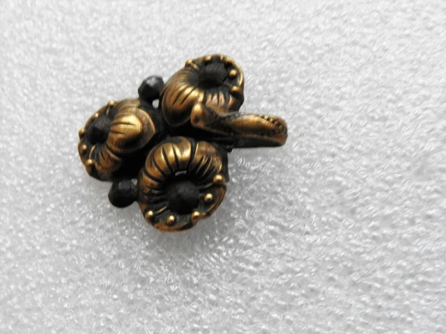 Lot De 3 Crochets Porte-embrasse En Laiton Vintage – Bronze – Style Ancien