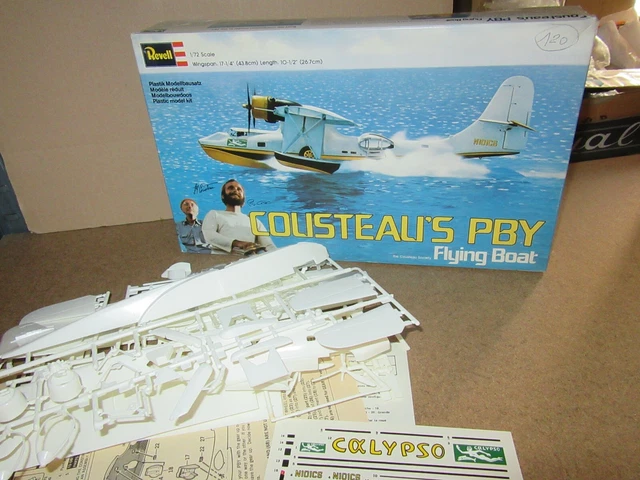 Model Decal Sheet Revell H-576 Decal Sheet 1:72 For Cousteau's Calypso PBY Catalina Flying Boat Revell Decal Sheet