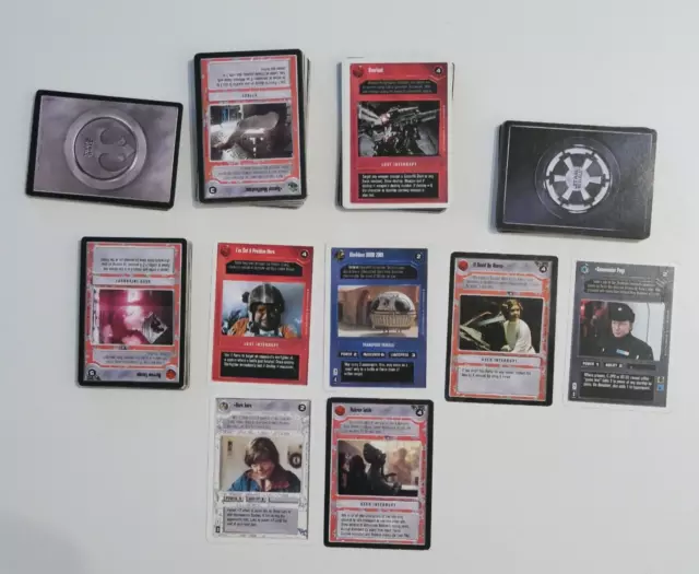 Star Wars CCG Decipher 1995 Mixed Lot Of 191 Cards