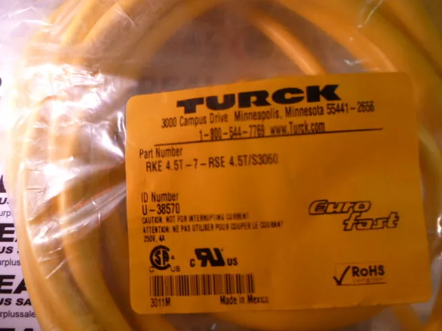Turck RKE45T7RSE45TS3060 Câble de Raccordement - Neuf en Boîte