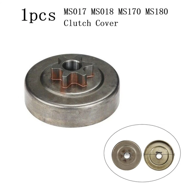 1* Hardened Steel Cylinder Clutch Cover For Stihl Chainsaw MS170/180 017 018