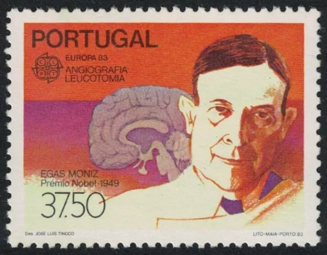 Portugal 1983 MNH, Egas Moniz Nobel Medicine Winner Neurologist