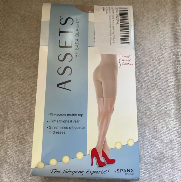 Spanx Assets Women 4 Nude High Waist Mid Thigh Shaper 180-220 LBS  Sculpting