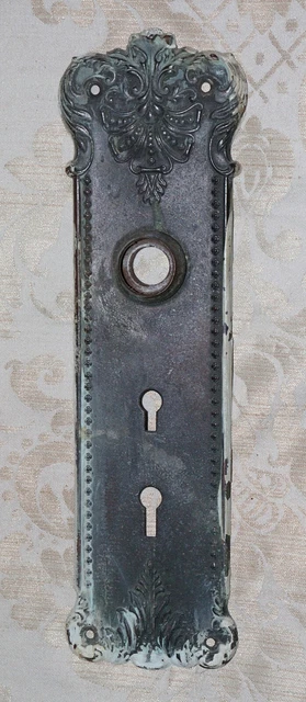 Antique Two Key Brass Doorplate