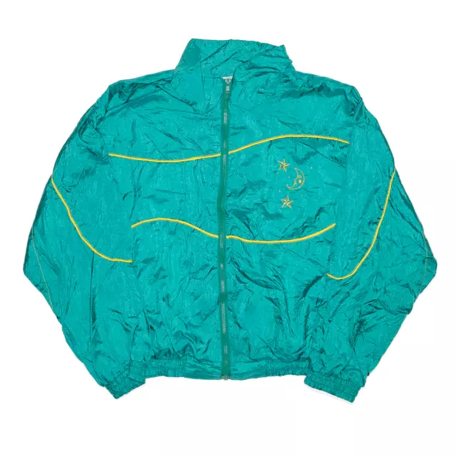 Vintage Moon & Stars Womens 90s Green Regular Shell Jacket L