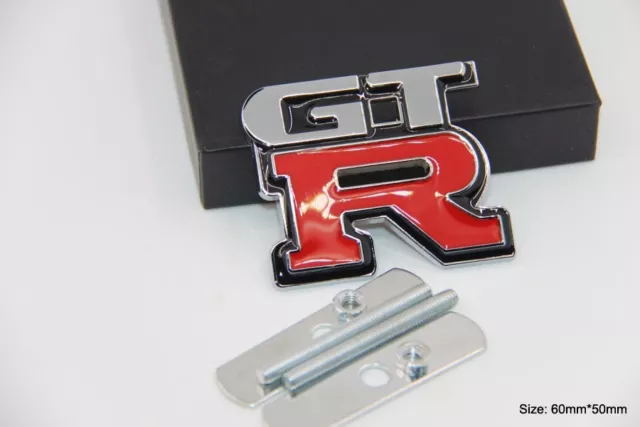 B207 GTR 3D Kühlergrill vorn Emblem Badge car Sticker Frontgrill