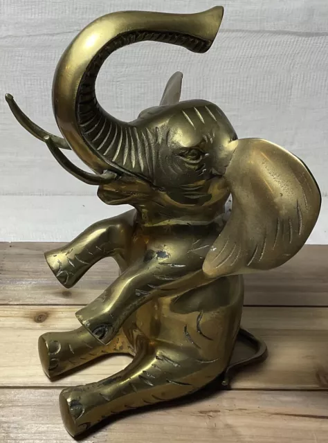 ELEPHANT BRONZE FIGURINE Sculpture Statue $30.00 - PicClick