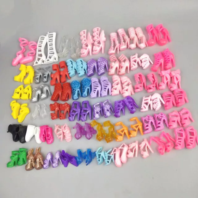 50pairs Fashion High Heel Sandals 1/6 Doll Shoes For 11.5" Dolls Accessories Toy