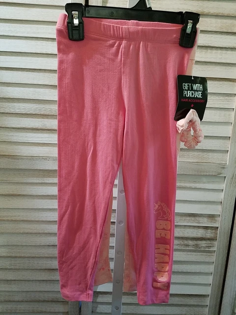 T Couture Little Girls  Leggings Size 4 Small Unicorns 2 Pack Stretch H2750