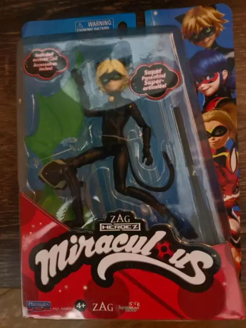 Miraculous CAT NOIR Doll 12cm P50403 Boxed Ladybug & Cat Noir Miraculous Movie