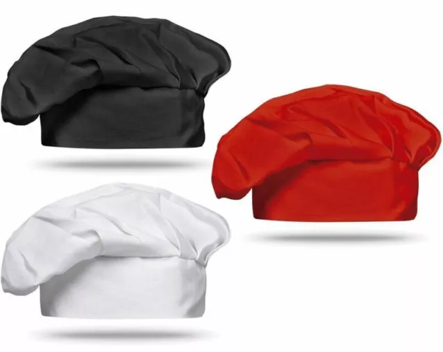 Unisex Comfortable Kitchen Cook Chef Bakers Elastic Cap Hat Headwear Adjustable