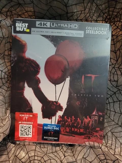 IT CHAPTER TWO 4K UHD Blu-ray Digital Best Buy Steelbook OOP NEW
