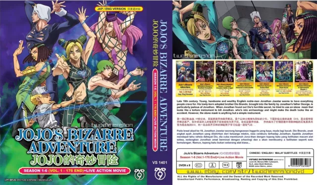 JoJo's Bizarre Adventure: Golden Wind (Season 5: VOL.1 - 39 End) ~ All Region ~