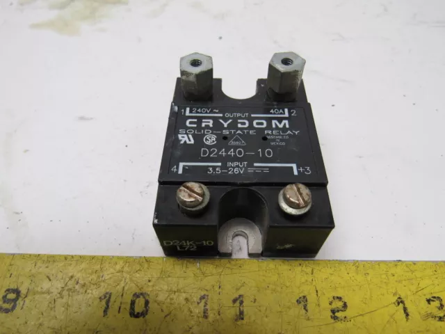 Crydom D2440-10 Solid State Relay Panel Mount 240V 40A AC/DC Control