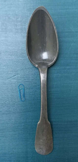 CUILLERE A RAGOUT en argent, modèle uniplat, chiffrée Paris, 1775