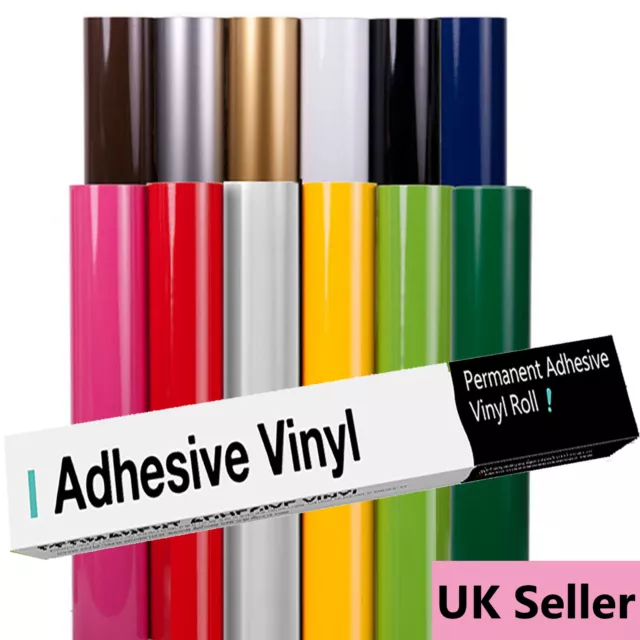 Permanent Vinyl For Cricut Sign Making Vinyl Self Adhesive Roll - 12"/304mm Wide