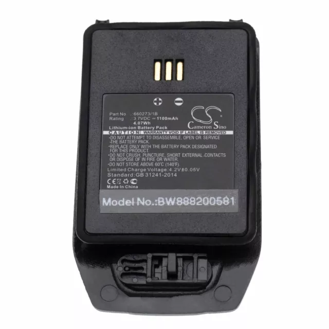 Batterie 1100mAh pour DeTeWe DT413, DT423; innovaphone D81 EX