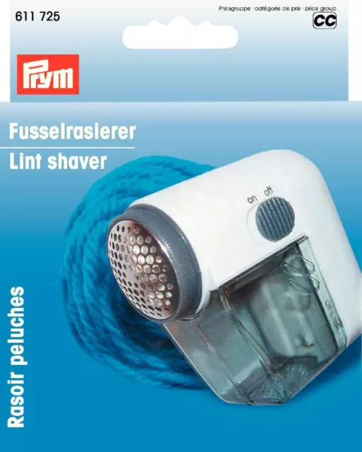 Prym Fusselrasierer entfernt Knötchen, Fussel abstehende Wollhaare 611725