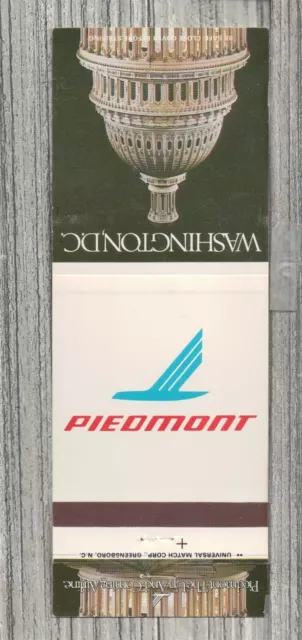 Matchbook Cover-Piedmont The Up and Coming Airlines-9799