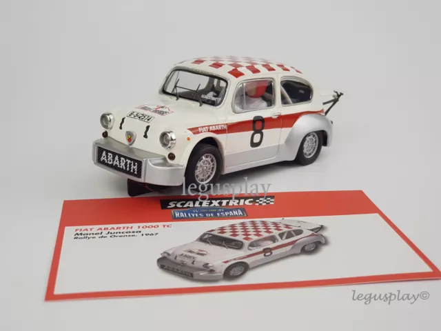 Slot car scalextric Altaya Fiat Abarth 1000 TC Rallye Von Orense 1967 - M