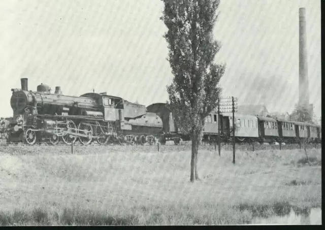"Alte Foto-AK"- Dampflokomotive 329.507 der MAV in Nyiregyhaza am 09.06.1961