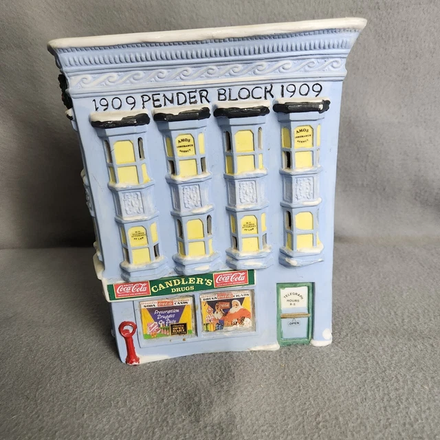 1992 Pender Block Coca Cola Town Square Collection - Candler's Drugs Christmas