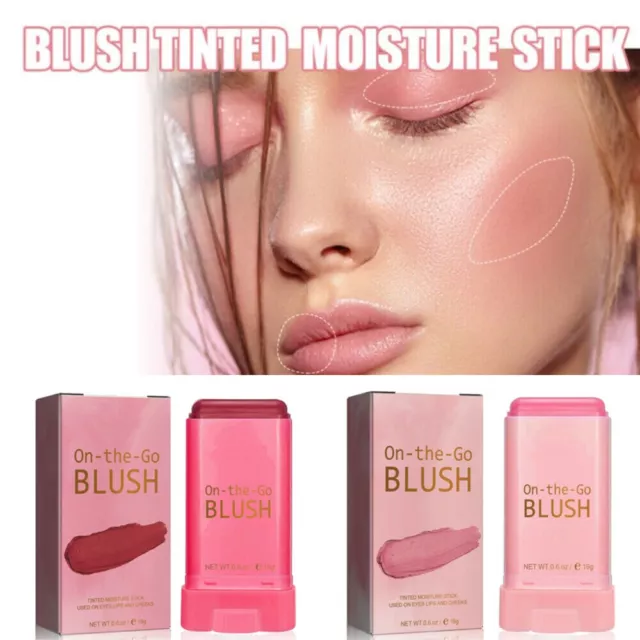 Tinted Glow Blush Moisture Stick Natural Facial Make Up Matte Cream Cosmetic