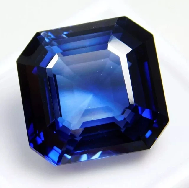 Pierre Précieuse Saphir Padparadscha Naturel De Ceylan 80 Carats - Coupe Asscher, Non Traitée, Certificat AGL