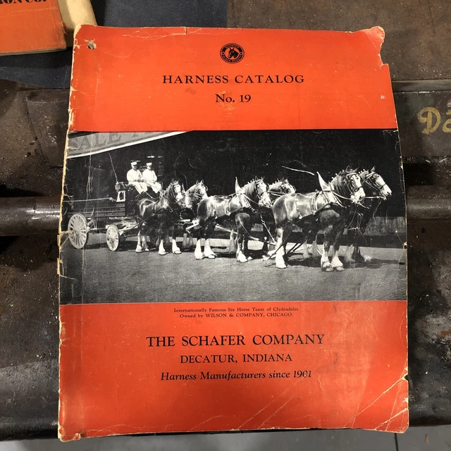 Vintage 1937 The Schafer Company Harness Catalog, No 19.   