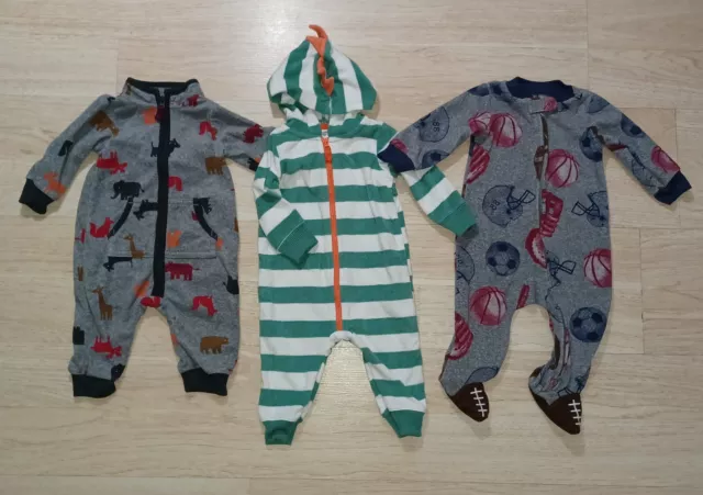 Carters Baby Boy 6 Months Jumpsuits Football Sports Dinosaur Hoodie Clothes