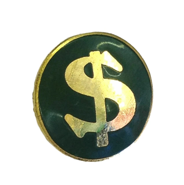 Money. Sign Pin DOLLAR SIGN CURRENCY Symbol Quality enamel lapel pin badge £5.99 ...