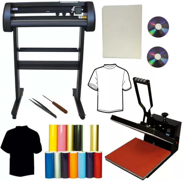 28" 500g Laser Metal Vinyl Cutter Plotter 15x15  Heat Press PU Transfer Vinyl