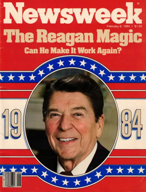 1984 NEWSWEEK Magazine-The Reagan Magic, Reelction Kick Off, John Glenn (2/6/84)