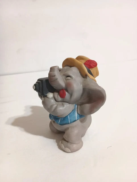 Vintage Collectible Elephant Figurine By George Good - Made In Taiwan