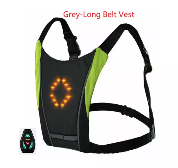 Gilet à lumière LED de sécurité pour cycliste / veste de signalisation sans fil