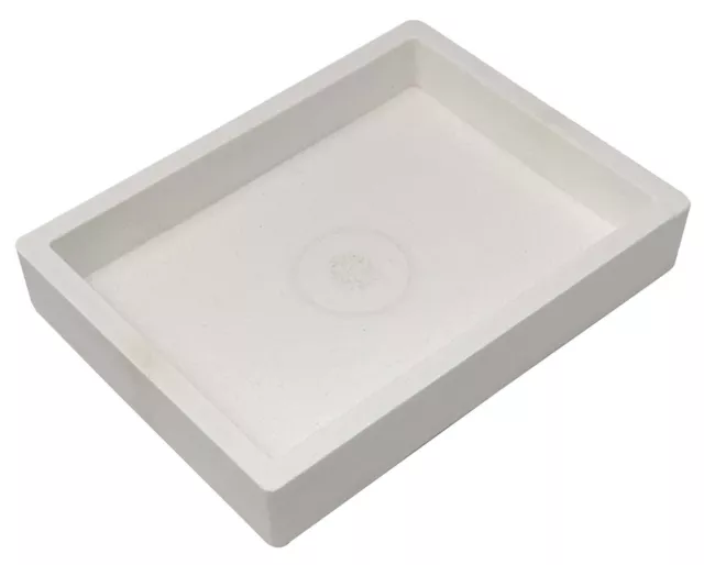 Ceramic Soldering Square Dish 6.5" x 5" x 3/4" Jewelry Making Heat Resistant