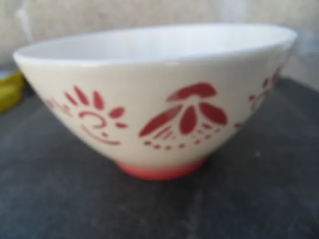 ancien bol vintage bowl faience Luneville art deco au pochoir 60's collection