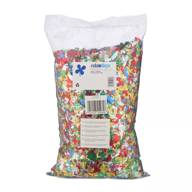 Confettis colorés Paquet XXL 1 kg Déco table Paillettes anniversaire Noël