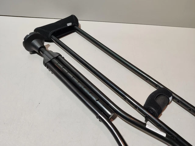 Krücken mit Softgriff (x2 stücke, Größe L), Achselkrücken Höhenverstellbar, Krüc