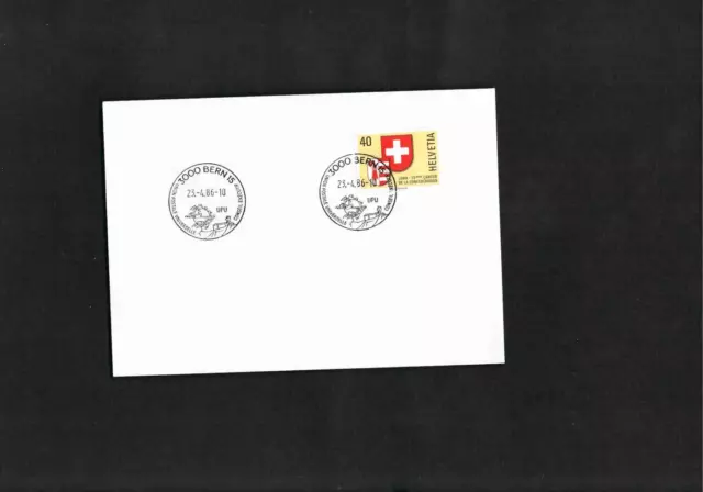 Schweiz-Beleg " WELTPOSTVEREIN - UPU "  3000 Bern 15 -  23.4.86 Sonderstempel