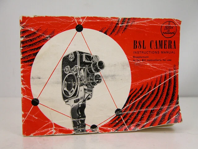 BOLEX B8L 8mm Movie Camera Factory INSTRUCTION MANUAL