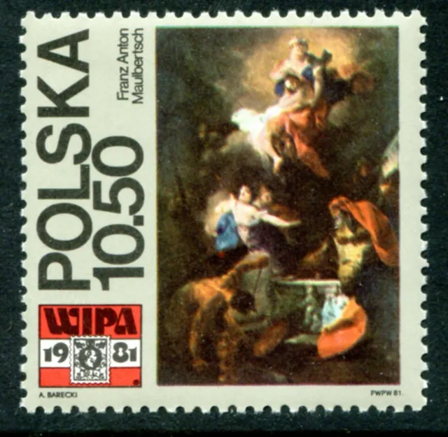 Poland Stamp Scott #2440 Int'l Phil Exhib Vienna 1981 MNH