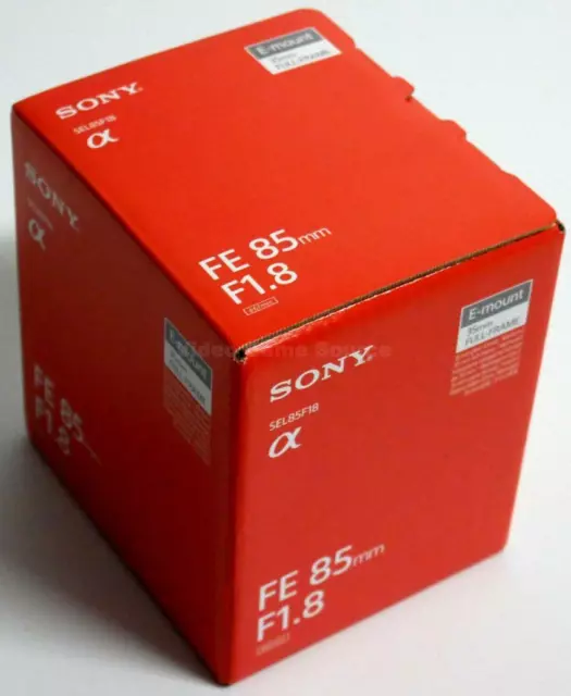 Sony Fe 85Mm F1.8 Objektiv Für Sony E-Mount Vollformat Sel-85F18