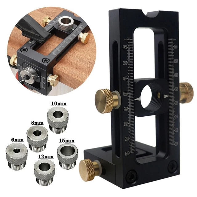 Punch Guide Assembly PUNCH LOCATOR POSITIONING Hole Punch Drill Guide Kit Cross Dowel Screw ...