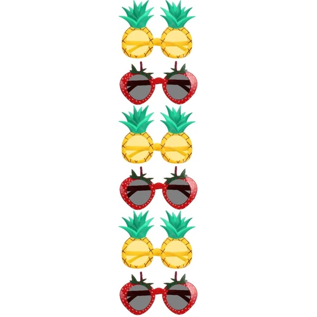 6 pz occhiali da sole tropicali Capodanno festa