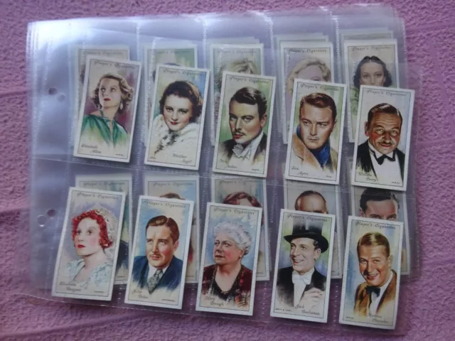 COMPLETE SET - JOHN PLAYERS - FILM STARS 2nd SERIES  GD/VG couple sl lower