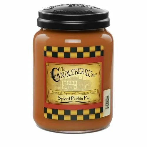 Candleberry Spiced Punkin Pie 26 oz. Large Jar Candle